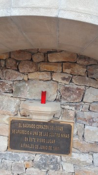 The Sacred Heart of Jesus appeared to one of the four girls at this place at the end of June 1961